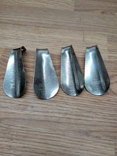 Vintage Lot of 4 Metal Shoe Horns JC Penney Mason Shoes, Dr Scholls Graham Brown