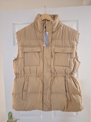Copperose Paris Women's Camel Color Gillet Body Warmer Brand New with Tags