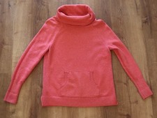 Loft Women's Cowl Neck Knit Sweater Pullover S Pink W/Pocket lounge, sporty