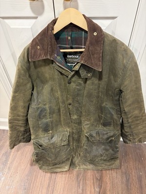 Barbour A400 Northumbria Wax Jacket Vintage 1995 90s Sage Green C42/107CM Large