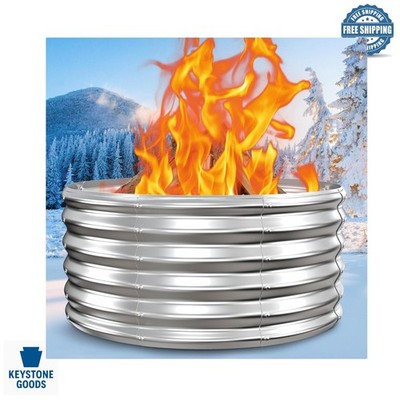 Heavy Duty Galvanized Steel Fire Pit Ring - 48