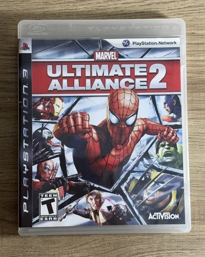 Marvel Ultimate Alliance 2 - Sony PlayStation 3 CIB COMPLETE W/ Manual - Tested