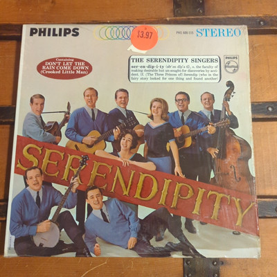 The Serendipity Singers Vinyl LP Stereo Record from 1964 on Philips PHS 600-115
