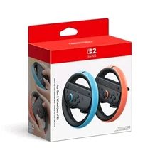 Nintendo Joy-Con 2 Wheel Set for Switch, Ergonomic, Blue Red Black, 2 Pack