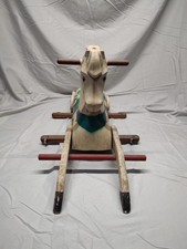 Vintage 1950's Rich Toys Spring Style Wooden Rocking Horse Only