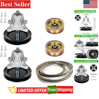 #ad 42 Inch Deck Spindle Rebuild Kit for Cub Cadet MTD Troy Bilt 618 04822A Belt ... $151.07