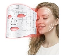 Red Light Therapy Mask, 7 Modes Portable LED Face Mask Light Therapy