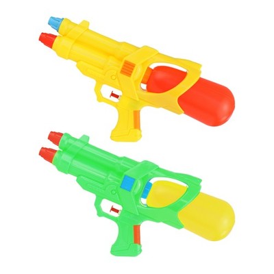MEDIUM WATER PISTOL KIDS WATER GUN SUMMER POOL BEACH PARTY YELLOW AND GREEN 