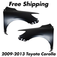 Front Fender Primed Steel Left and Right Side For 2009-2013 Toyota Corolla