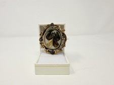 Victorian Hair Mourning Brooch Intricate Design