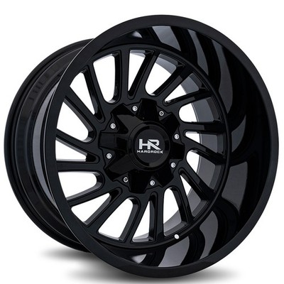Hardrock Wheels H708 Overdrive Gloss Black Off-Road Rims 20x12 (4pcs) A1