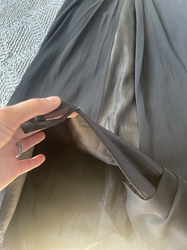 Debut Black Maxi Late 90s/Y2K Dress Prom Dinner Party Evening Engagement Size 8 - Picture 3 of 11