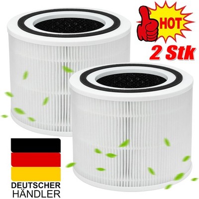 3-in-1 H13-True-HEPA-Filter für LEVOIT Core300/300S Luftreiniger Ersatzfilter 2x