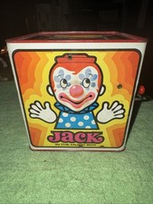 Vintage 1971 Mattel Jack In The Music Box Clown Toy WORKS