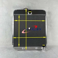 4-Rows Aluminum Radiator For 1949 1950 Plymouth Deluxe Special Deluxe Suburban