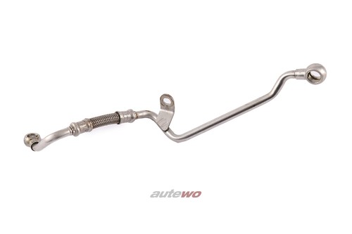 057145771F Audi A8 D3/4E 4.0l TDI 8-Zylinder ASE Ölrohr Turbolader Links