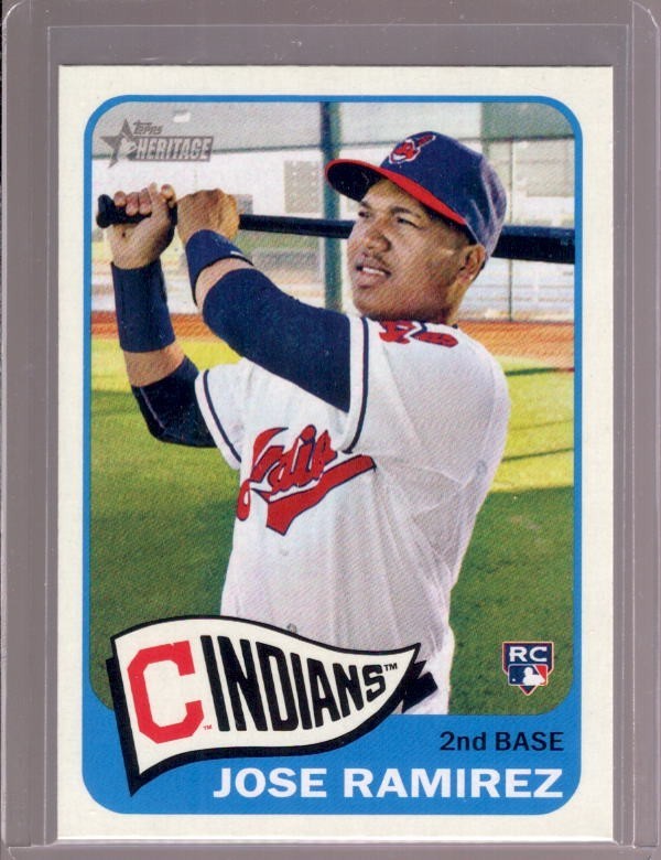JOSE RAMIREZ 2014 Topps Heritage High Number #H590 Rookie RC