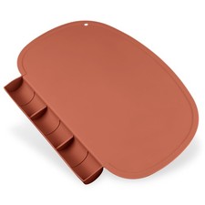 Silicone Placemat Food Catching Pockets Baby Kid NonSlip Clay