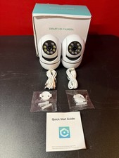 2 Piece Smart HD Security Camera-Two way Audio-Motion Detection-Live Streaming