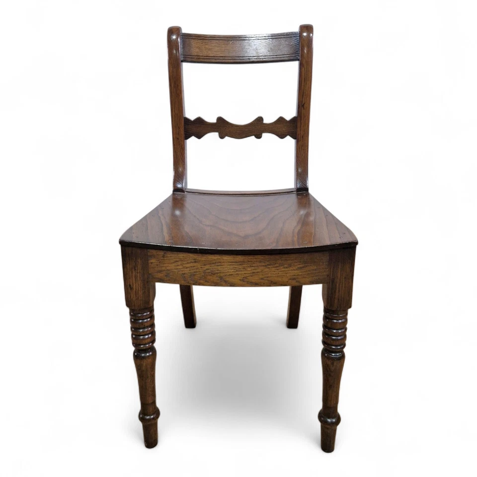 Antique style occasional chair by Simon Simpson oak bedroom / hall / desk chair - Image 3 of 4