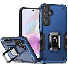 Military Grade Shockproof Hybrid Armor Case with Ring Grip for Samsung Gala
