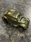 1967 Hotwheels Redline Vw Bug Gold Color NEAR MINT Clear Windows