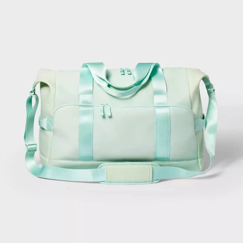 Faux Neoprene Weekender Bag - All In Motion Mint Green