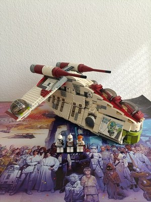 Lego Star Wars 7676 Republic Gunship Mit 3 Von 5 Figuren Ohne Anleitung