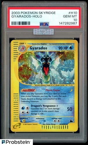 2003 Pokemon Skyridge #H10 Gyarados Holo PSA 10 GEM MINT