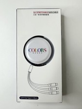    Colors 3 in 1 Retractable USB Cable Fast Charging Data Cord For iPhone Samsung