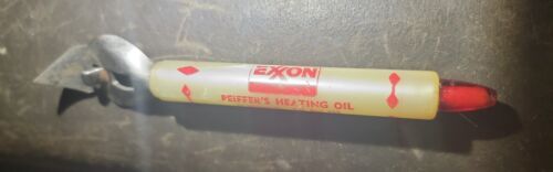  Exxon GAS OIL Station BOTTLE OPENER CAN OPENER PEIFFERS HEATING OIL. - Picture 1 of 3