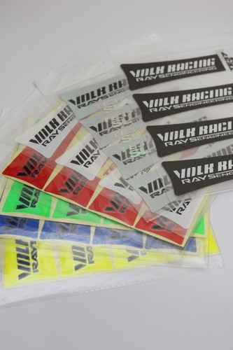 4 Pc RAYS TE37 SL Wheel Rim Decal Stickers 17 18 19" White Yellow Blue Green Red - Picture 22 of 43