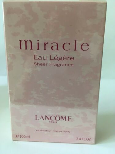 【新品未使用】LANCOMEmiracle Eau Légère 香水100ml MIRACLE Eau Legere by Lancome 100 ml/ 3.4 oz Sheer Fragrance