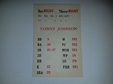 Connie Johnson 1957 Big League Manager Baseball Game Card  Orioles