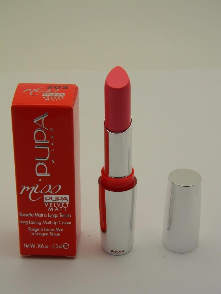 Miss Pupa Long Lasting Velvet Matt Lipcolour Lipstick 202 Pink Bomb 33ml