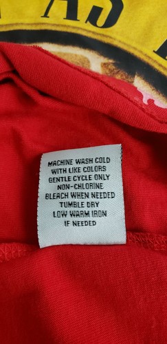 Guns & Roses Rise As 1ne And For All Tour Red XL Shirt Printed Splash Paint Over - Bild 7 von 11