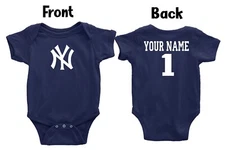 New York Yankees Homemade baby bodysuit.