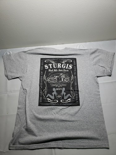 2008 Sturgis Black Hills Motor Classic Large grau T-Shirt - Bild 3 von 10