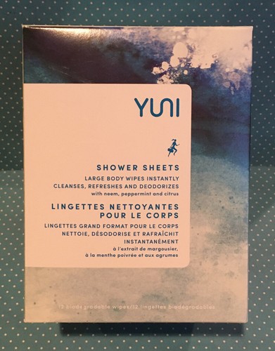 2- YUNI Beauty Shower Sheets 12 Count Each Plus 1- No Rinse Body Cleanser. - Picture 3 of 7