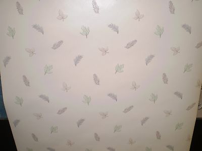 Textured Cream Wallpaper with Brown Green & Gray Leaves by Parkview  21821