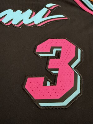 Authentic Dwyane Wade Miami Heat Vice Night Jersey Size 48 Large L