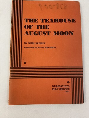 Teahouse of the August Moon Play Script Book c1964 John Patrick Vern Sneider P2