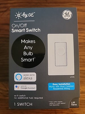 GE Cync On/Off Smart Switch, Works with Alexa & Google, No Neutral Required