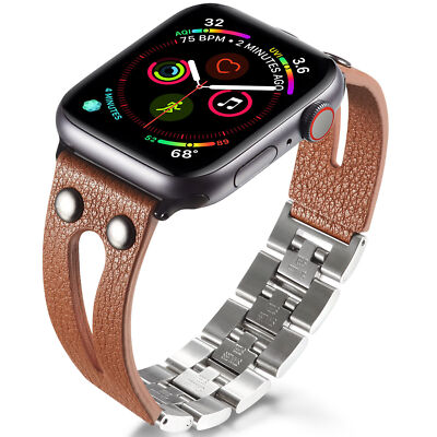 For Fitbit Versa / 2 / Lite Smart Watch Genuine Leather Strap Band WristBands