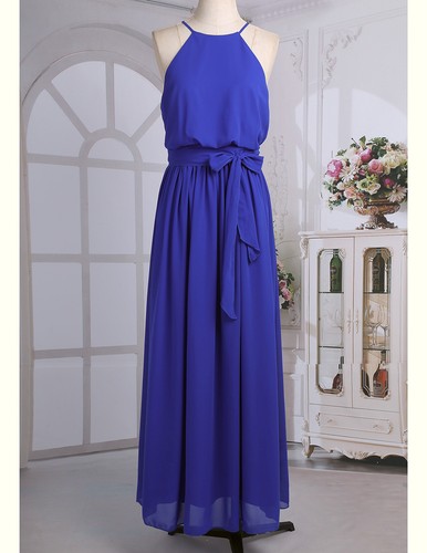 Women's Halter Wedding Formal Party Bridesmaid Long Maxi Dress Evening Cocktail - Picture 17 of 43