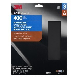 3M Sandpaper Wet or Dry Sheets, P400 grit, 9 x 11 inch, 32038 - Bild 1 von 1