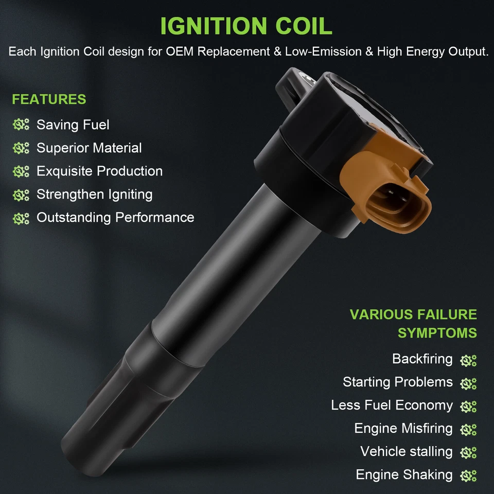 4 para Suzuki Swift 2013-2016 1,6 L L4 bobina de encendido y bujía UF634 Foto 4 de 4