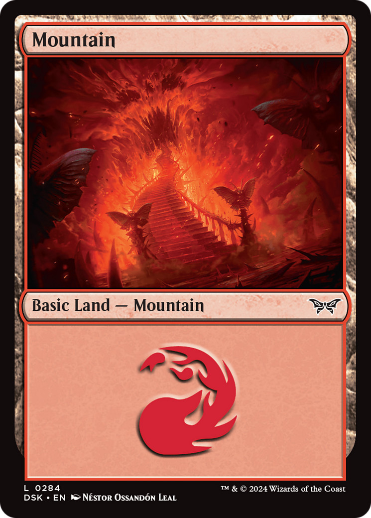 x4 Mountain DSK Duskmourn MTG 284 BASIC LAND M/NM 4x