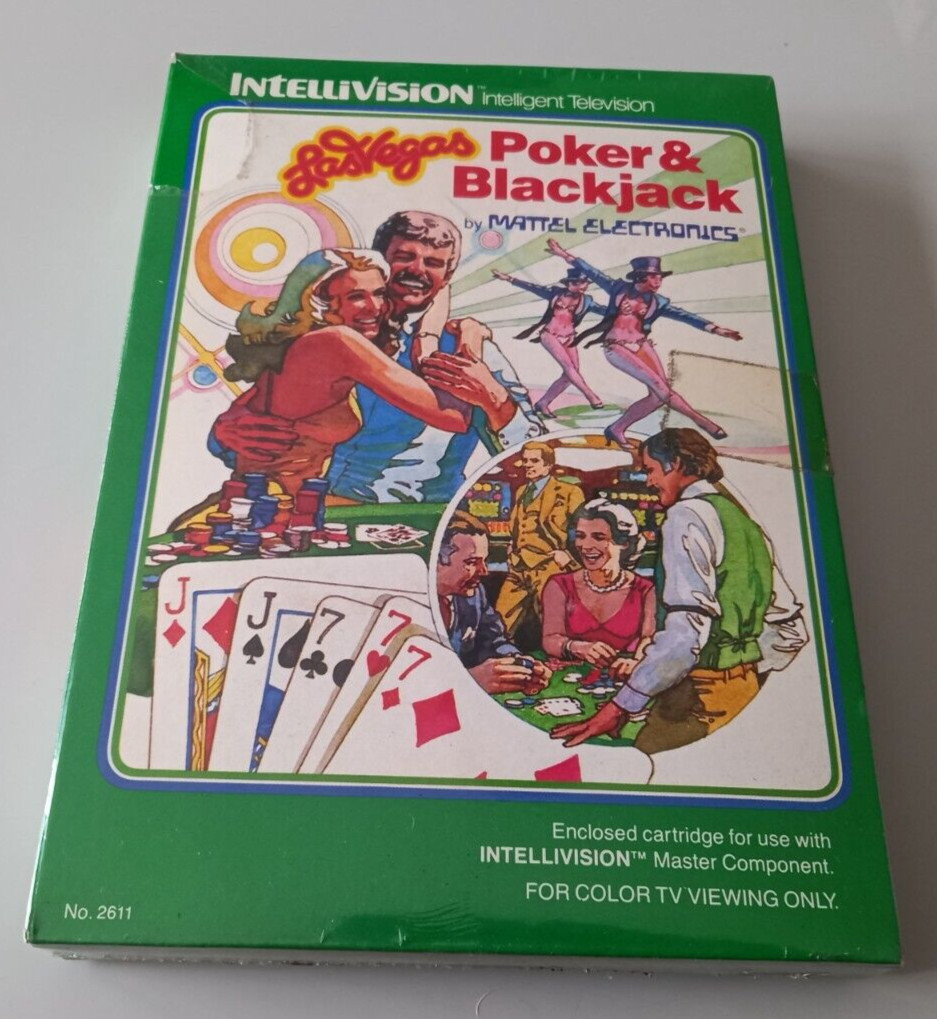 Jeu Intellivision « Las Vegas Poker and Black Jack » neuf sous blister (n°3042)