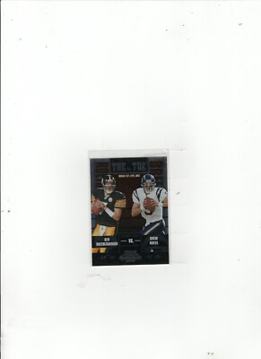 2005 Contenders Toe To Toe Roethlisberger & Brees #14 223/450 Free Ship (C-799)